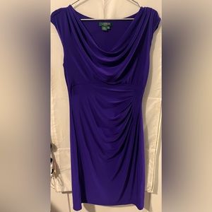 EUC Ralph Lauren sleeveless purple dress size 10